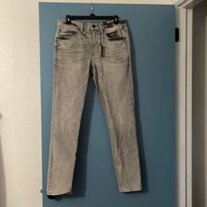 Gray stretch jeans